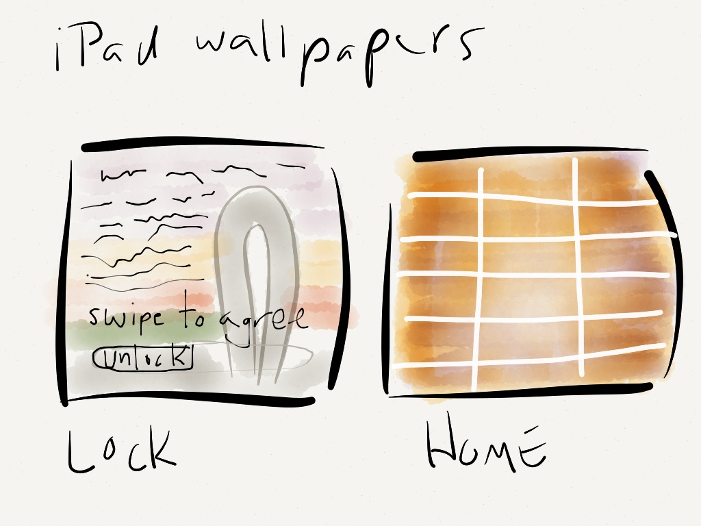 slide to unlock ipad wallpaper